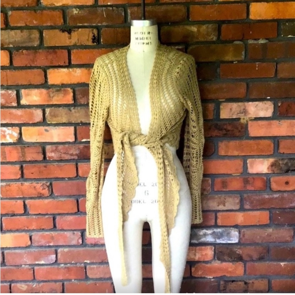 Elegant tan Knit Women's Sweater